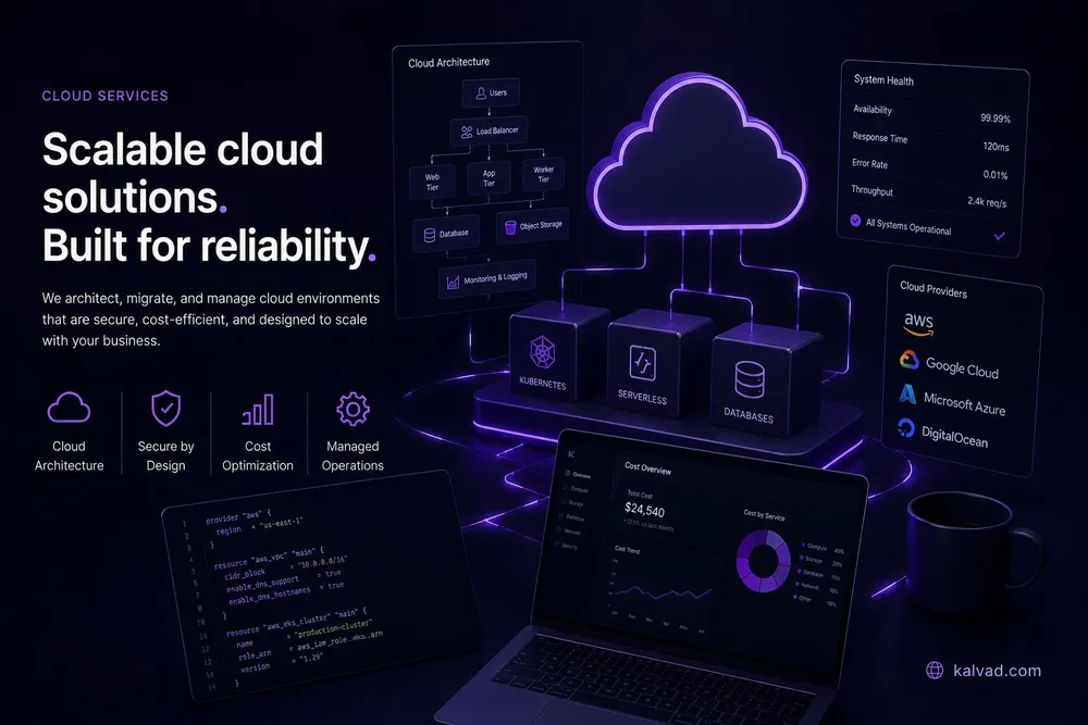Cloud services by Kalvad