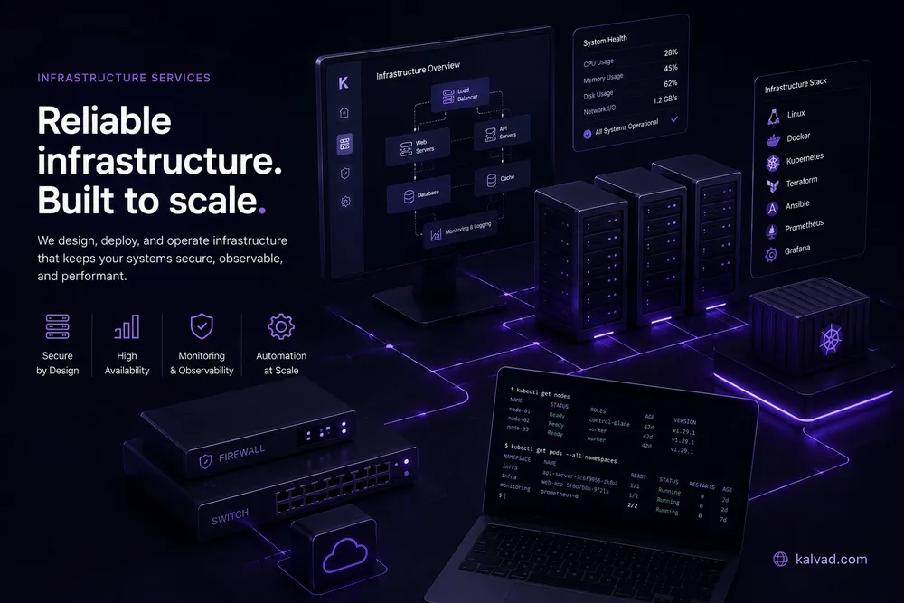 Infrastructure services by Kalvad
