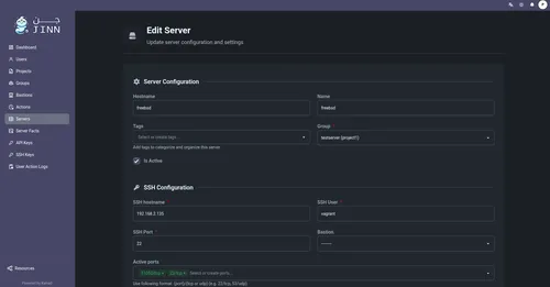 Jinn Server Security View
